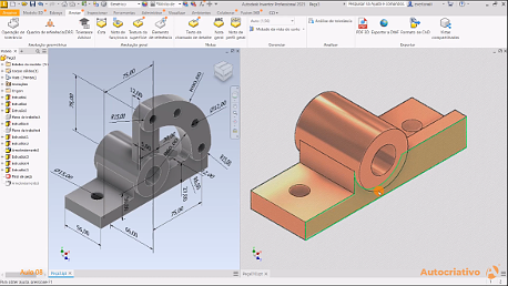 Miniatura: Curso de Inventor Professional 2023 - Básico ao Avançado - Autocriativo
