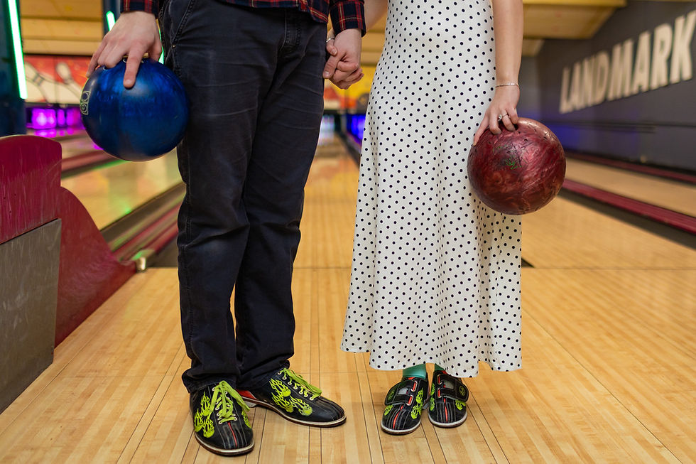 ampersand photography - bowling engagement session