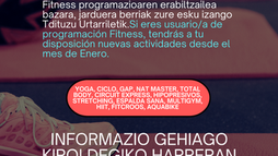 FITNESS PROGRAMAZIOA. JARDUERA BERRIAK. Nuevas actividaes. Programación Fitness.