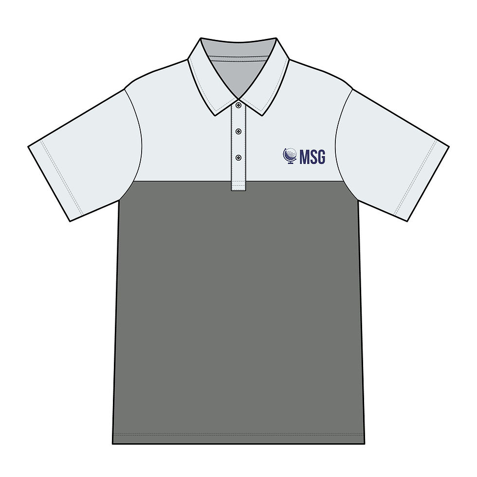 MSG Premium TravisMathew Blocked Performance Polo | Blue Logo