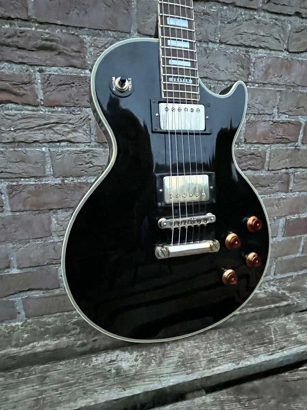 Thumbnail: [SOLD] 1990's Vester Vintage Les Paul Custom