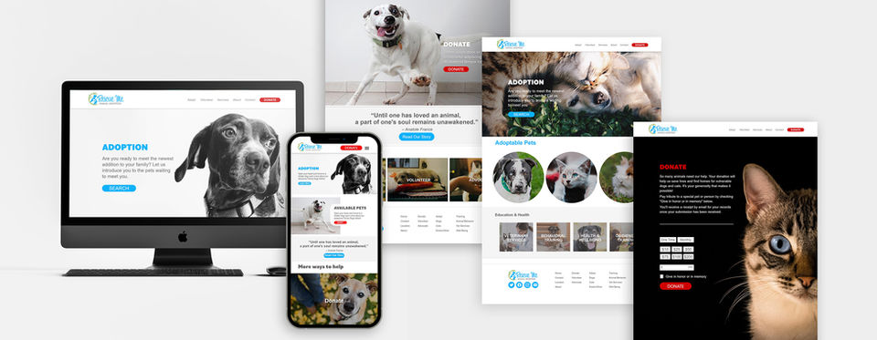 Responsive Web Layout Mockup