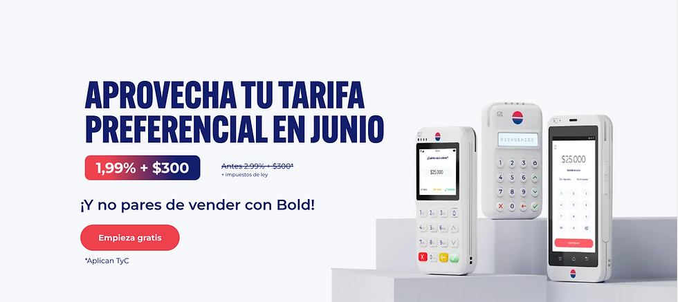 oferta de bold con sus datafonos