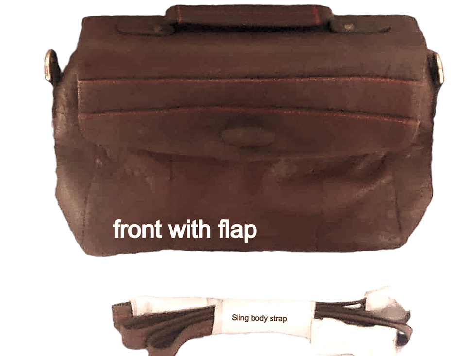 Thumbnail: Ladies Shoulder bag in burgandy brown cow hide