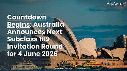 Countdown Begins: Australia Announces Next Subclass 189 Invitation Round for 4 June 2026
