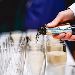 Champagne at the Glasgow University Union Event