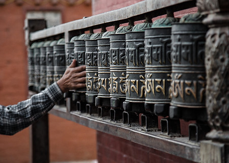 Buddhist Prayer Wheels