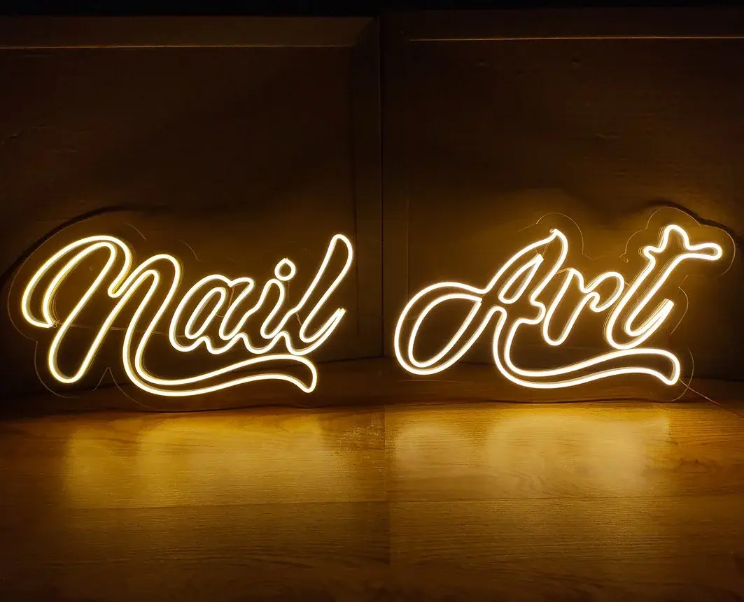 Nail Art Neon LED Yazı