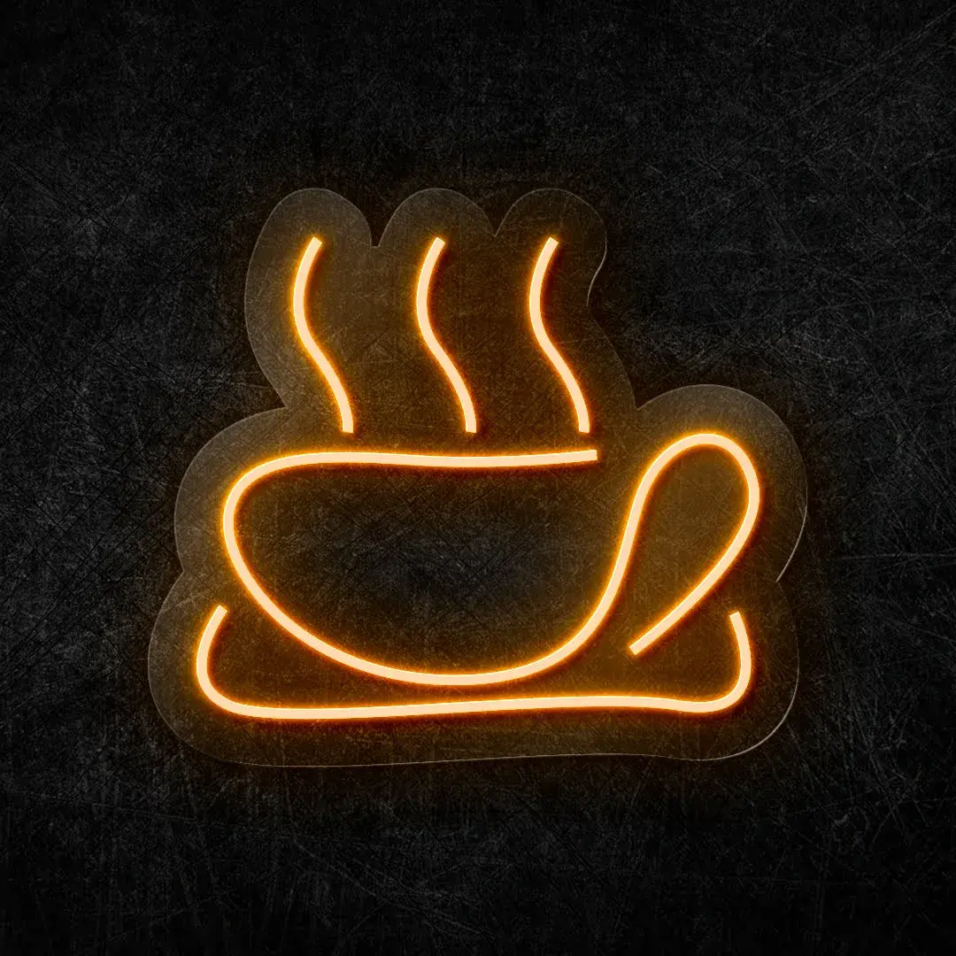 Coffee Icon Neon LED Tabela