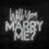 Küçük resim: Will you marry me? Neon LED Yazı 80x70 cm