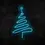 Küçük resim: Yılbaşı Ağacı Neon Işıklı LED Tabela 55x80 cm