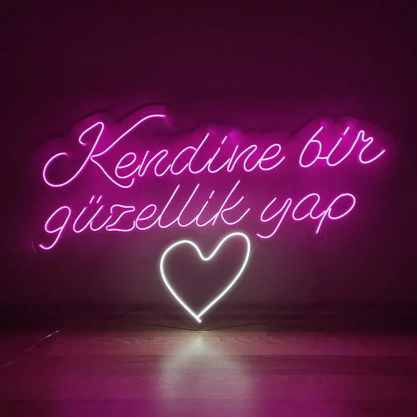 Kendine Bir Güzellik Yap ❤️ Neon LED Yazı