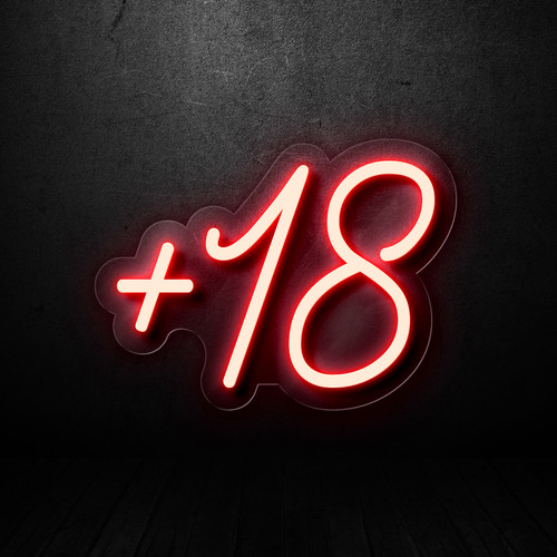 18 Neon LED Yazı Tabela 40x30 cm | Neon Pleksi