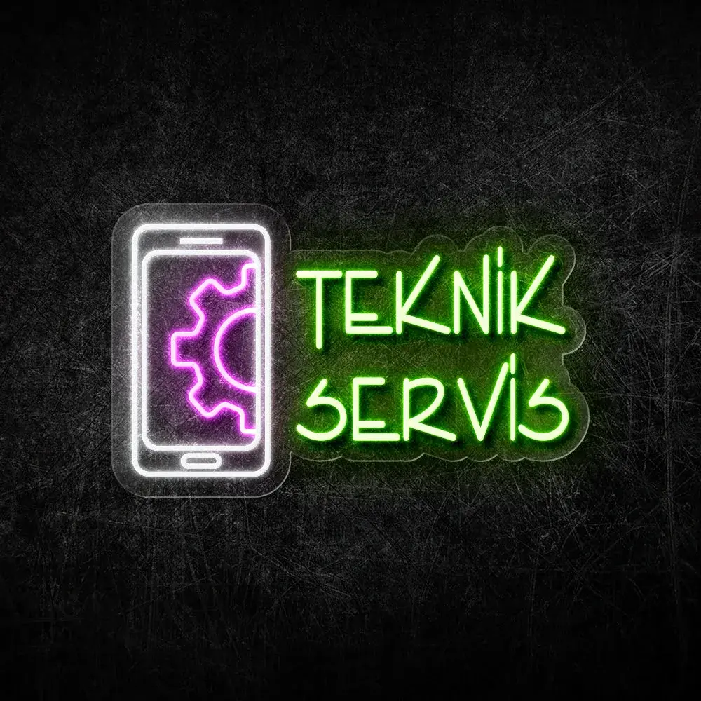 Teknik Servis Neon LED Tabela 57x35 cm