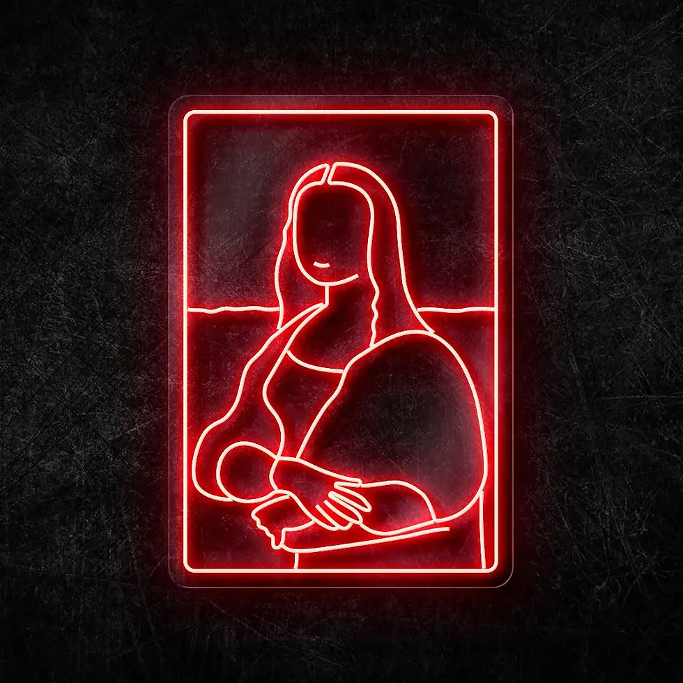 Küçük resim: Mona Lisa Neon Art