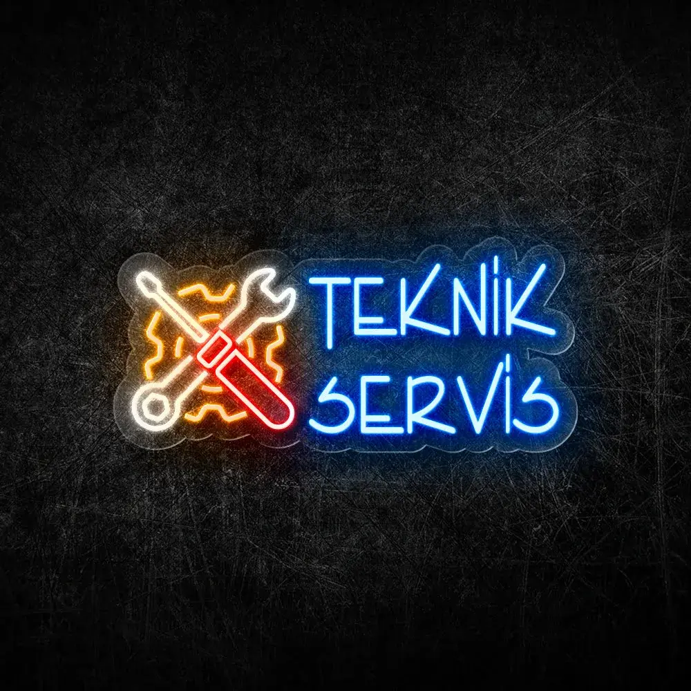 Teknik Servis Neon LED Tabela 60x28 cm