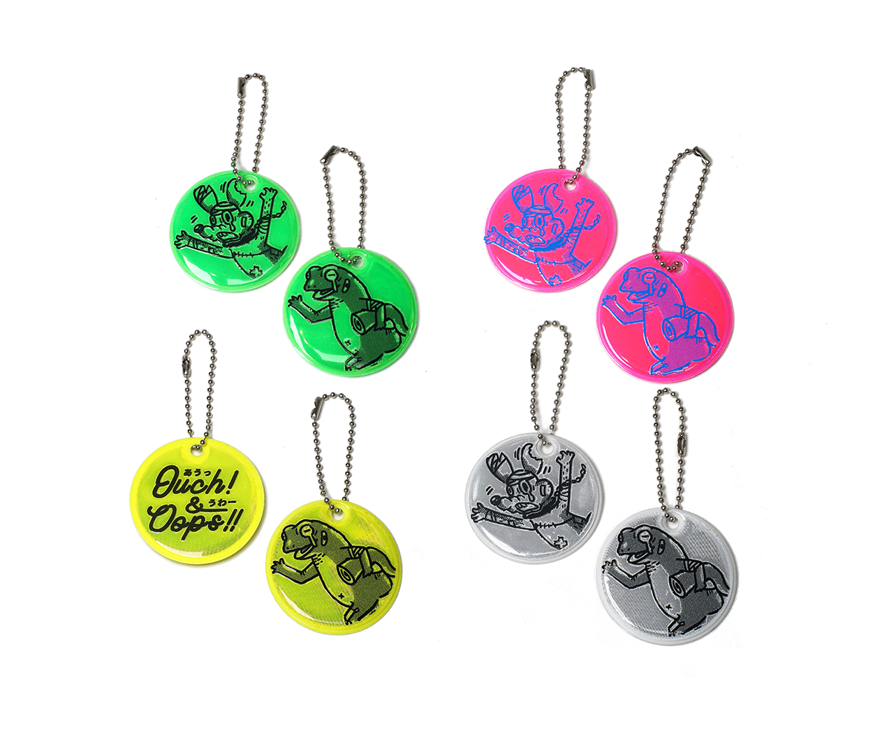 Ouch & Oops /Reflective keychain