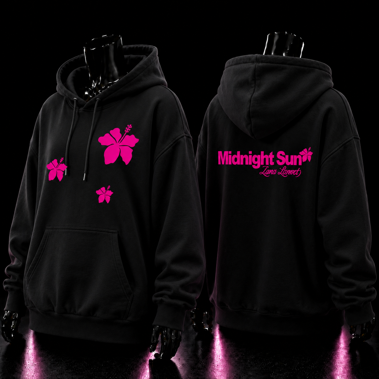 Moletom Feminino com Capuz Estampa Flor de Hibisco – Manga Longa, Casual, Confor