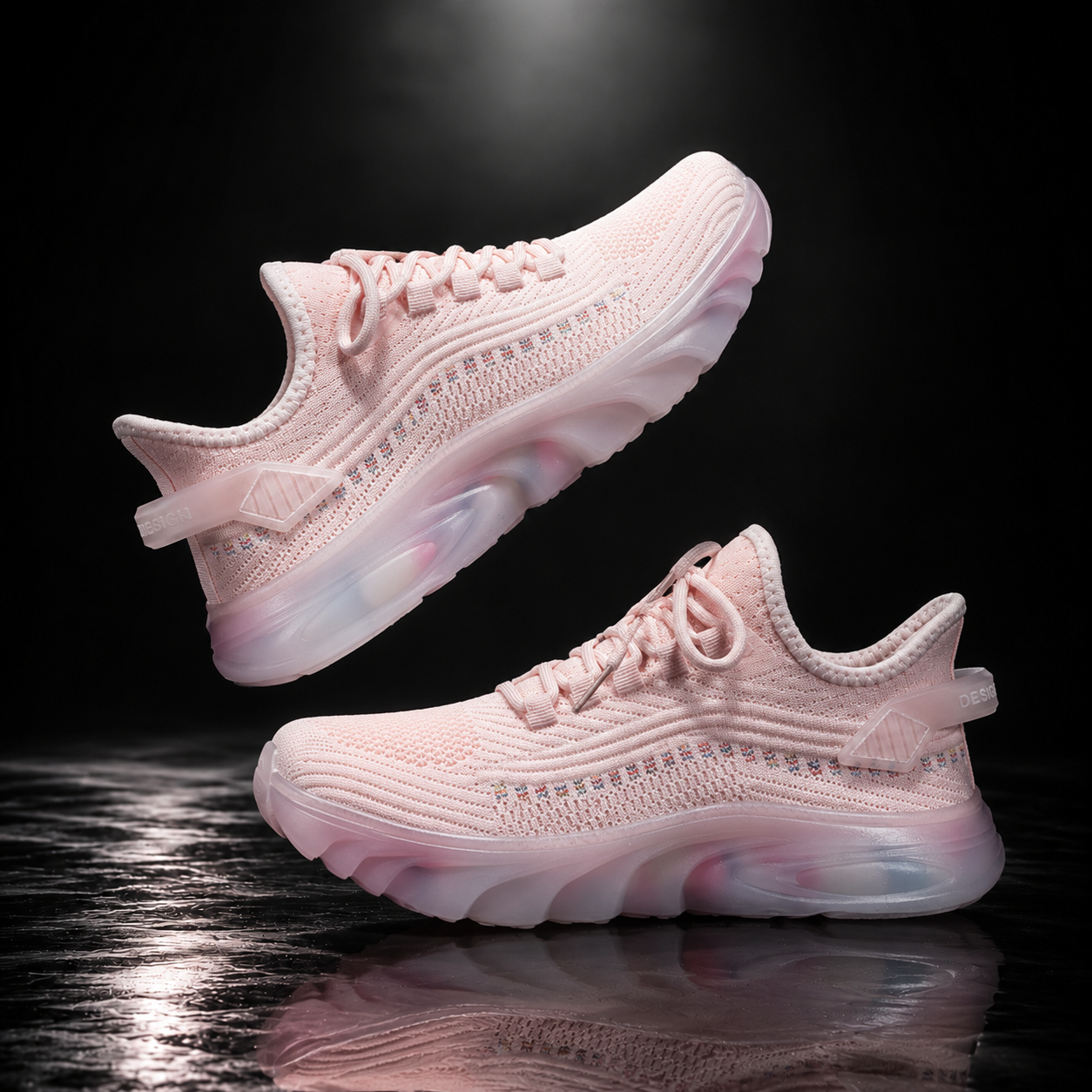 Tênis Feminino Plataforma Fashion – Respirável, Confortável e Ideal para Caminha
