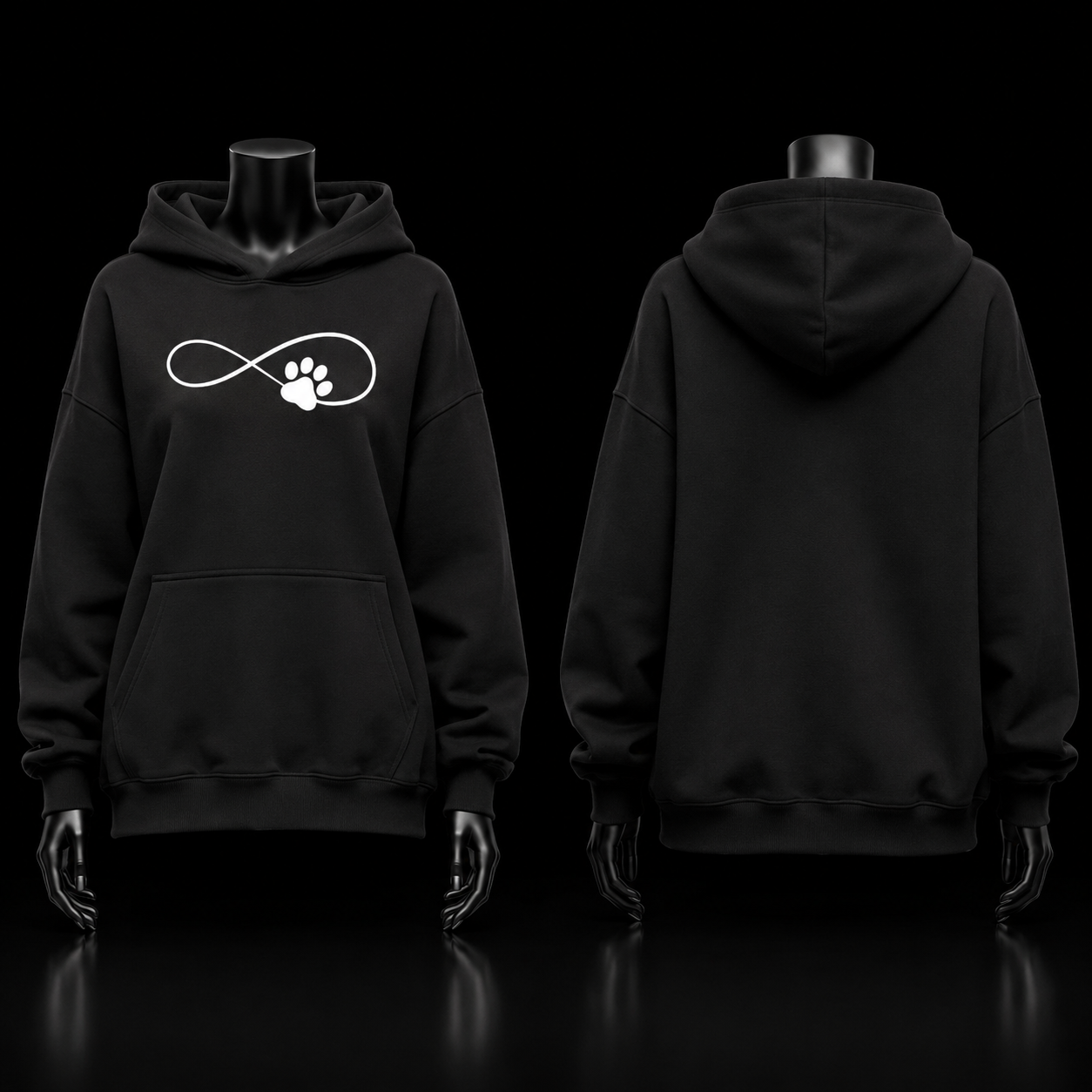Moletom Feminino com Capuz e Estampa Símbolo do Infinito – Peluciado, Casual, Co