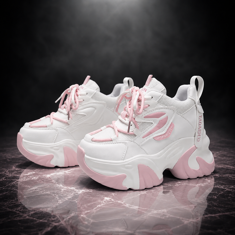 Miniatura: Tênis Feminino Plataforma 11 cm – Chunky Fashion, Confortável e Ideal para Looks