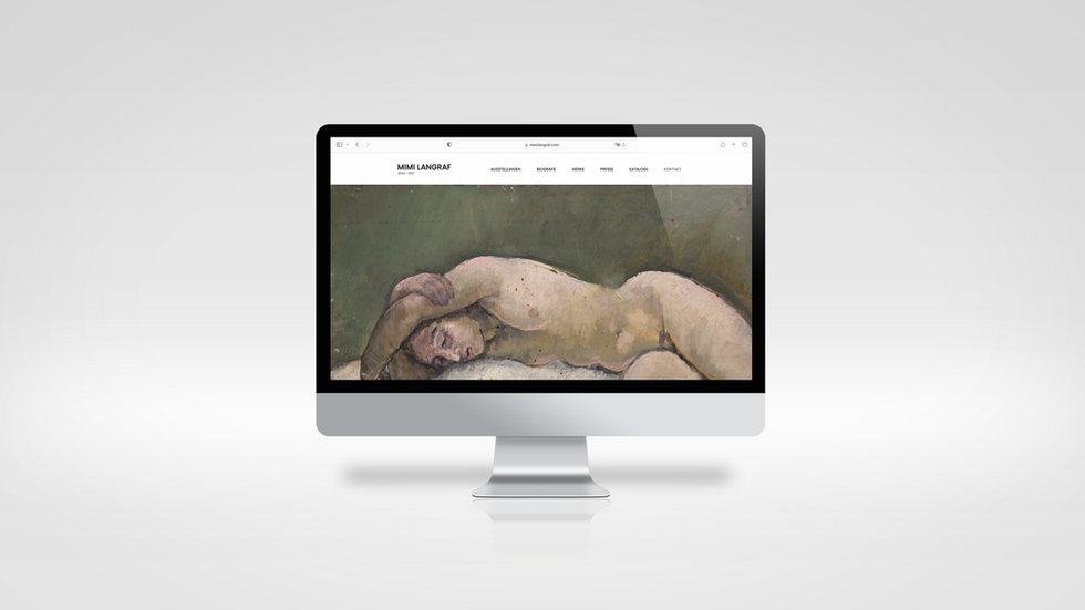 Mimi Langraf Webseite Webdesign Webseite WIX Artist Künstlerin Kunst Grafik Graphic Online Web