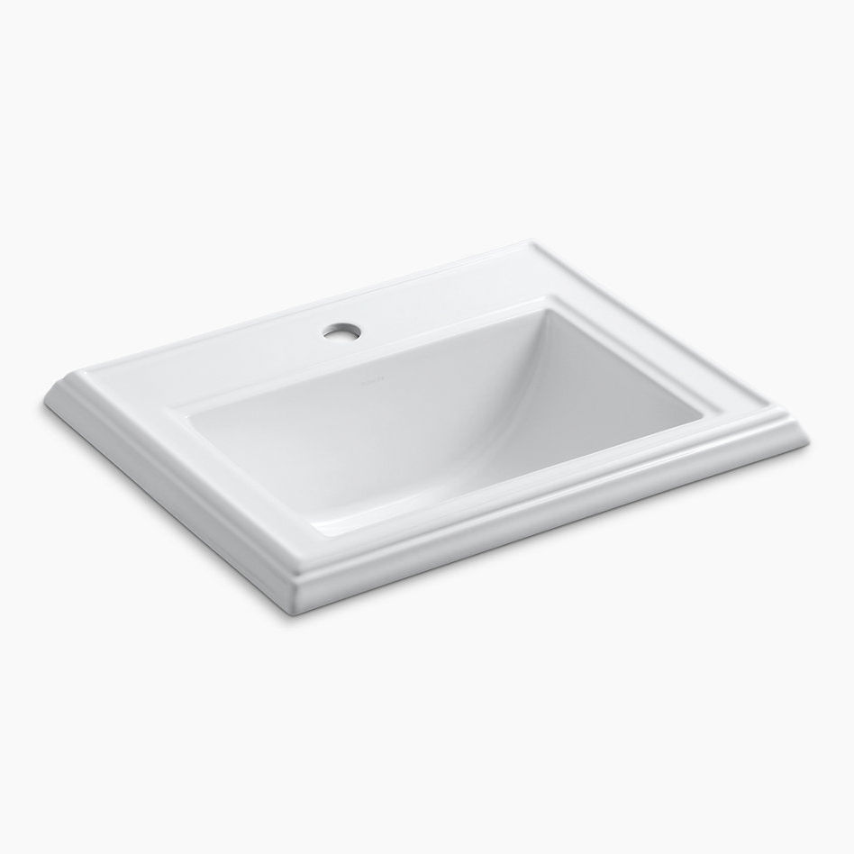 Memoirs™ 57.8 cm Rectangular Self-Rimming Bathroom Sink with Glazed Underside