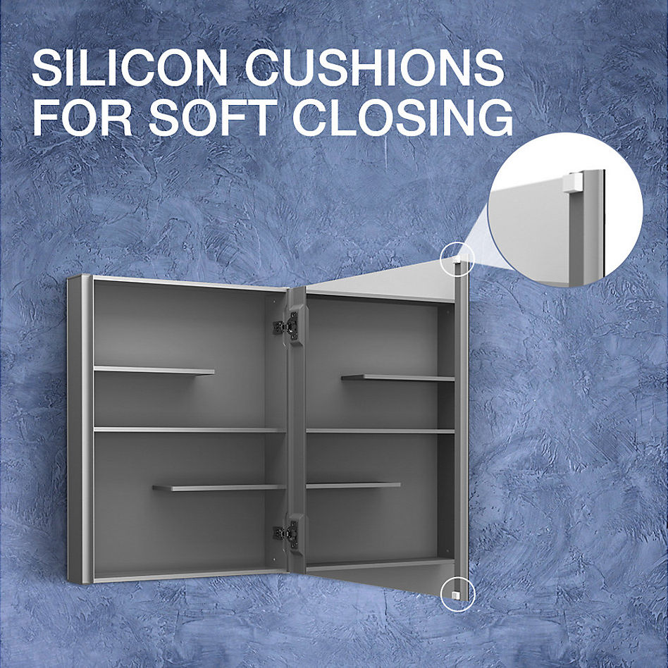 Thumbnail: Maxstow™ 38.1 cm x 61 cm Mirrored Cabinet