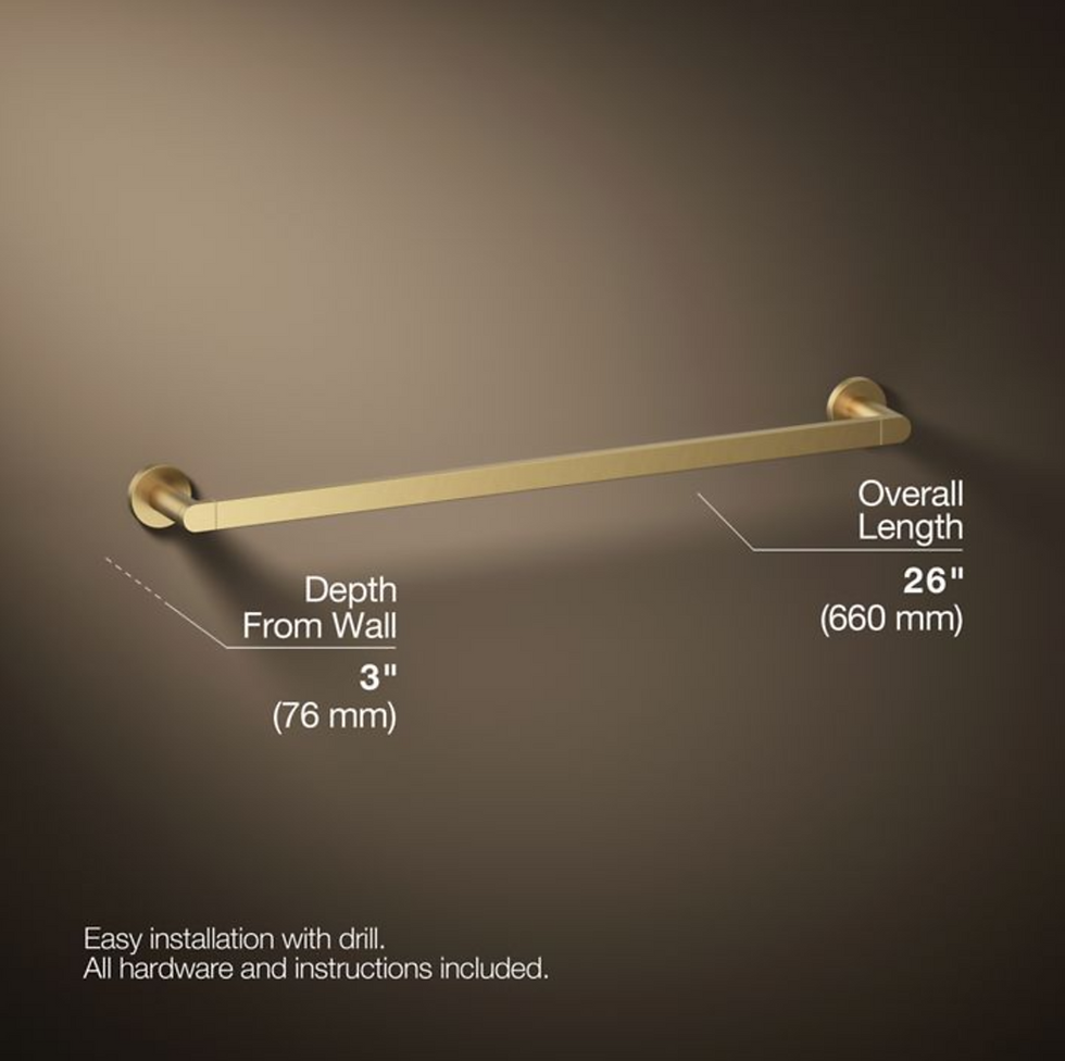 Thumbnail: Composed™ 24" Towel Bar | Wall Mounted Towel Bar