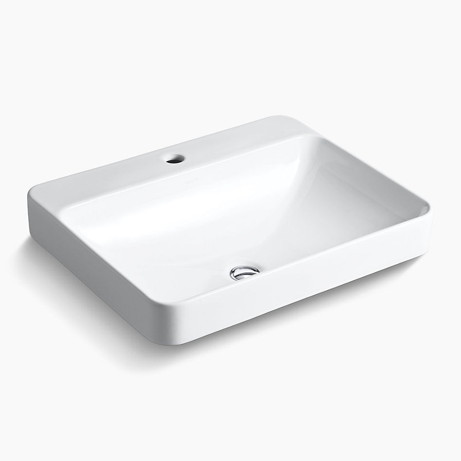 Forefront™ 58.5 cm Rectangular Vessel Bathroom Sink | No Overflow
