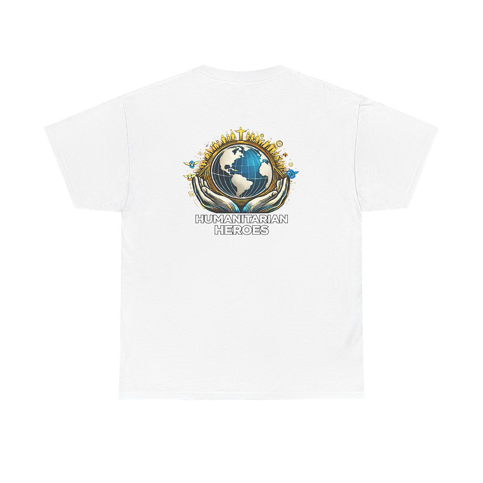 Thumbnail: Humanitarian Heroes T-Shirt — Globe & Helping Hands Tee
