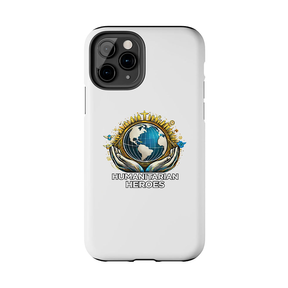 Thumbnail: Humanitarian Heroes Tough Phone Case — World Relief Globe Design
