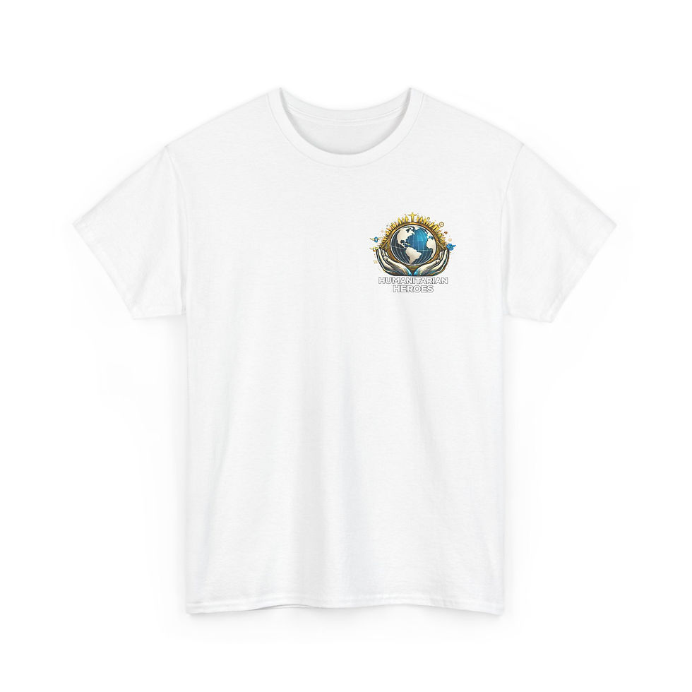 Thumbnail: Humanitarian Heroes T-Shirt — Globe & Helping Hands Tee