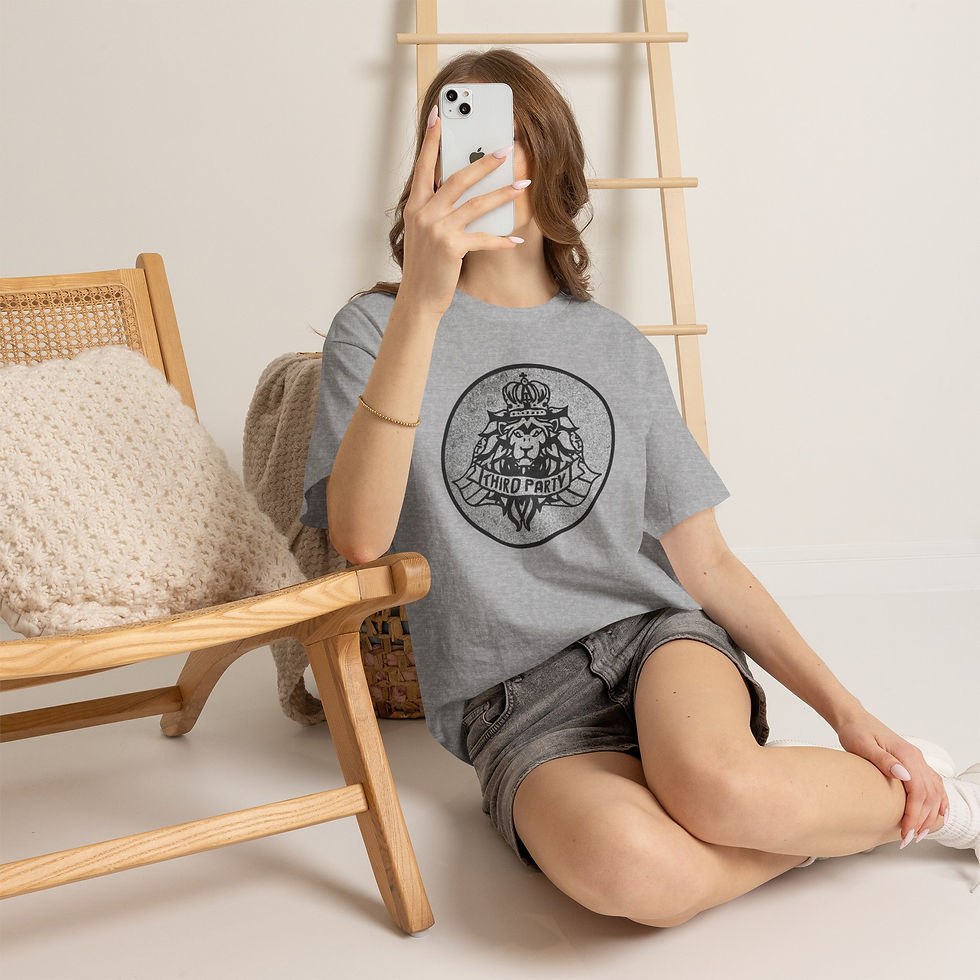 Thumbnail: Lion Crest Tee — 'Third Party' Vintage Heraldic Graphic Shirt