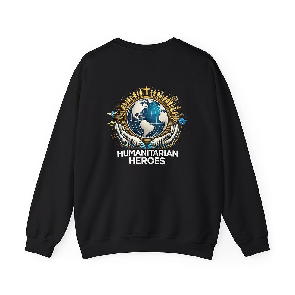 Thumbnail: Earth in Hands sweatshirt | Globe, nature, celestial accents