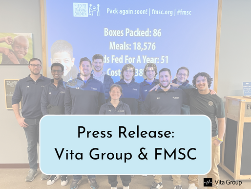 Press Release: Vita Group Packs Over 18,000 Meals At Feed My Starving Children