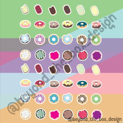 Donut stickers