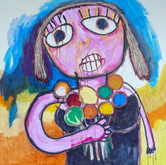 Girl with Flowers