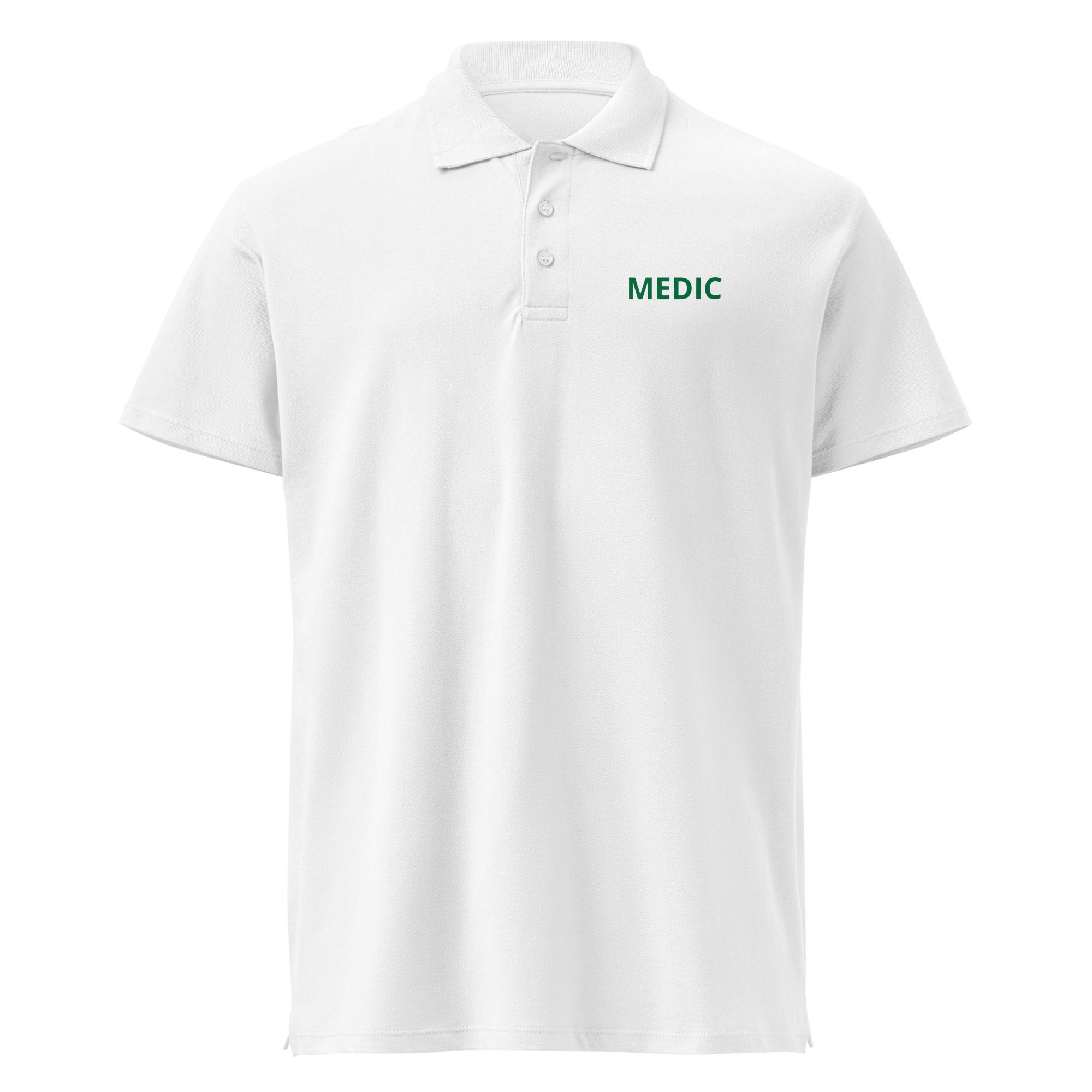 Unisex MEDIC Polo - White
