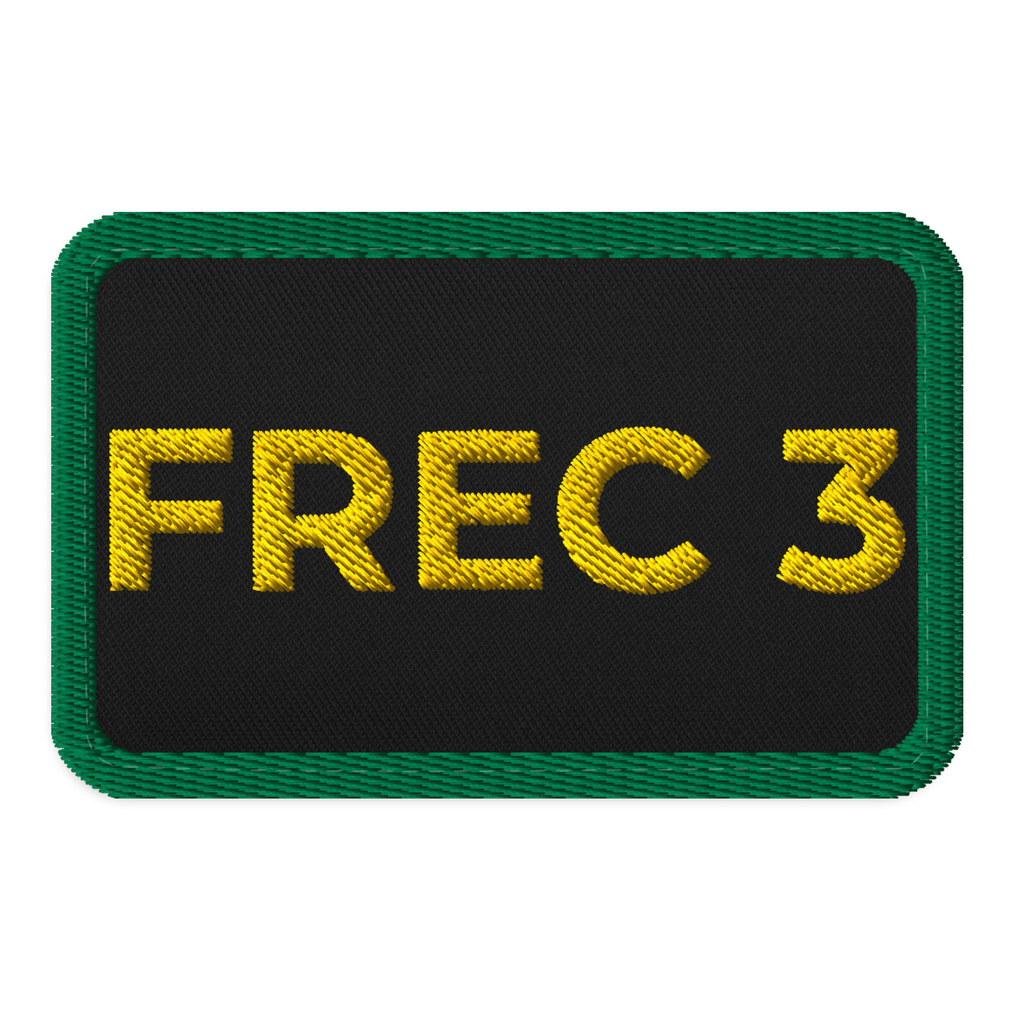Velcro FREC 3 Patch - Black/Gold