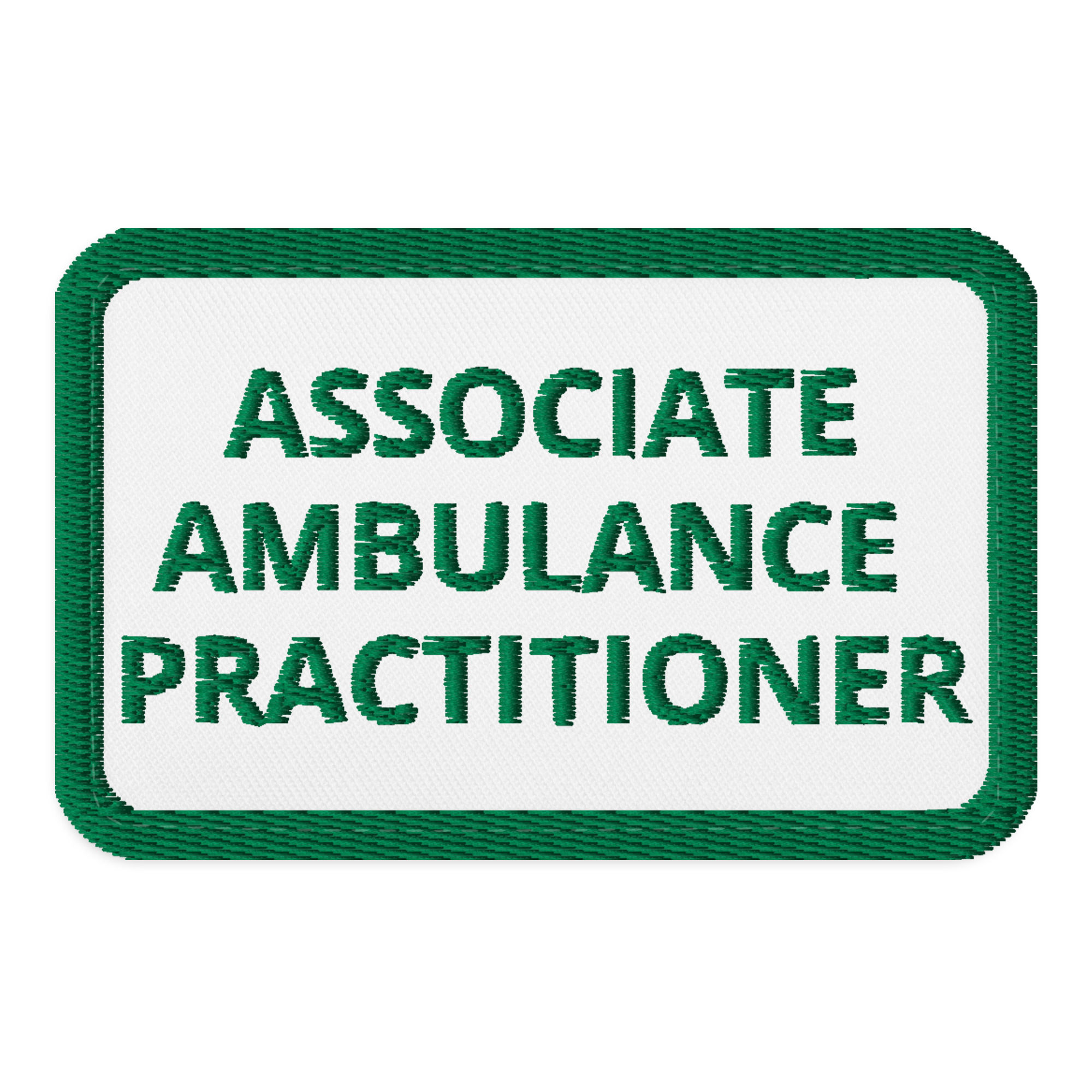 Velcro AAP Patch - White/Green