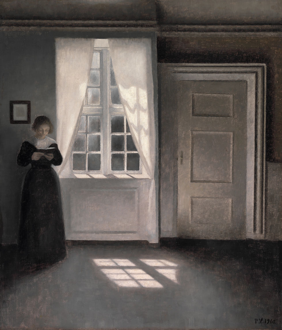 Hammershøi, Interior Strandgade 30 — for the Woolf reader