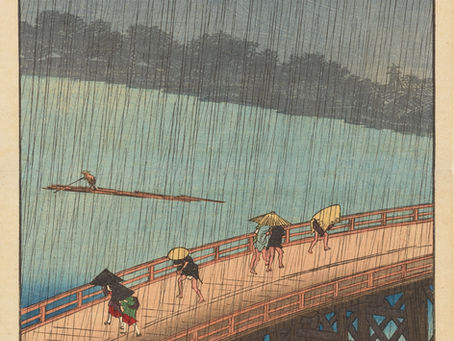 Rain, Glass, Cobblestones: How Hiroshige Built a City from Rain