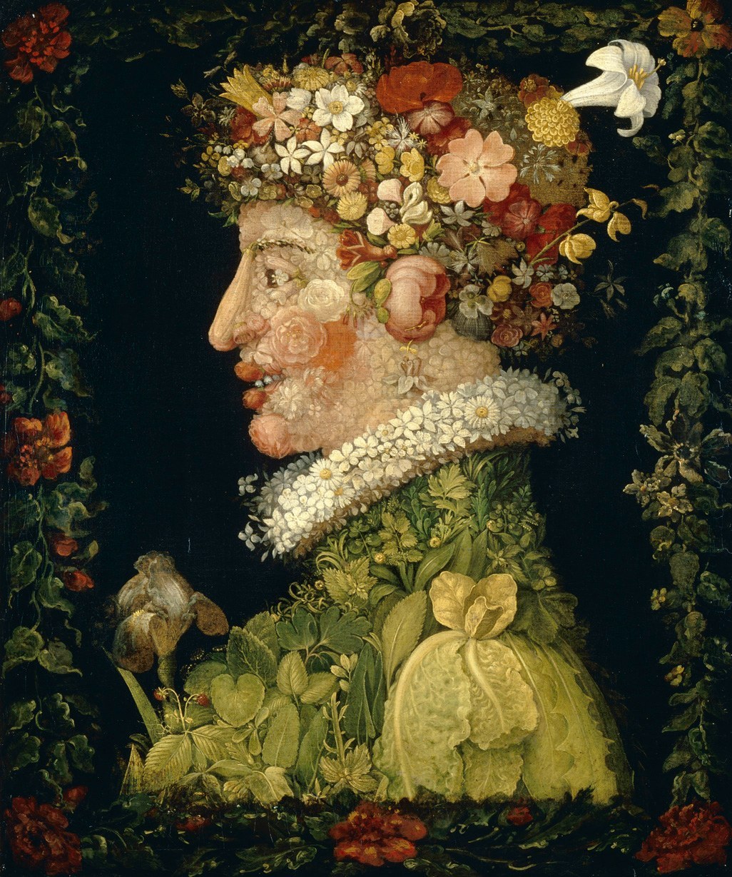 Giuseppe Arcimboldo, Spring (1573), oil on canvas.