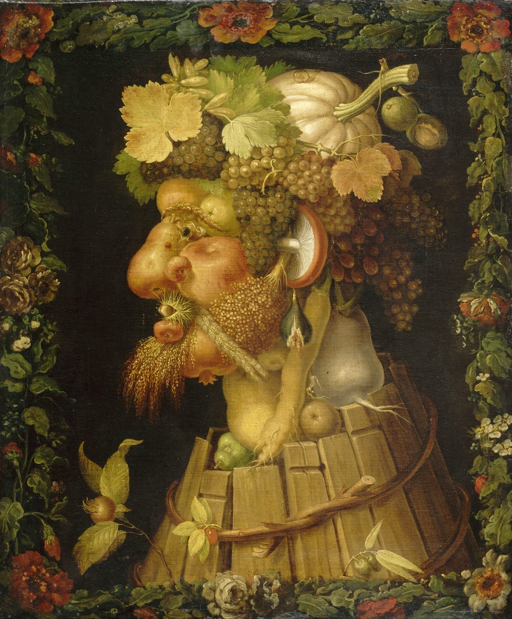 Giuseppe Arcimboldo, Autumn (1573), oil on canvas.
