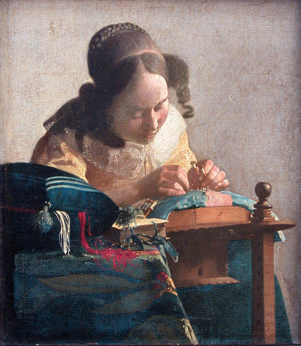 Vermeer, The Lacemaker — for the focused-attention reset