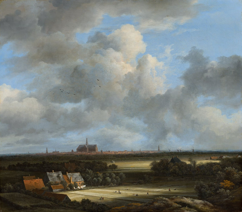 Jacob van Ruisdael, View of Haarlem with Bleaching Grounds (c.1670)