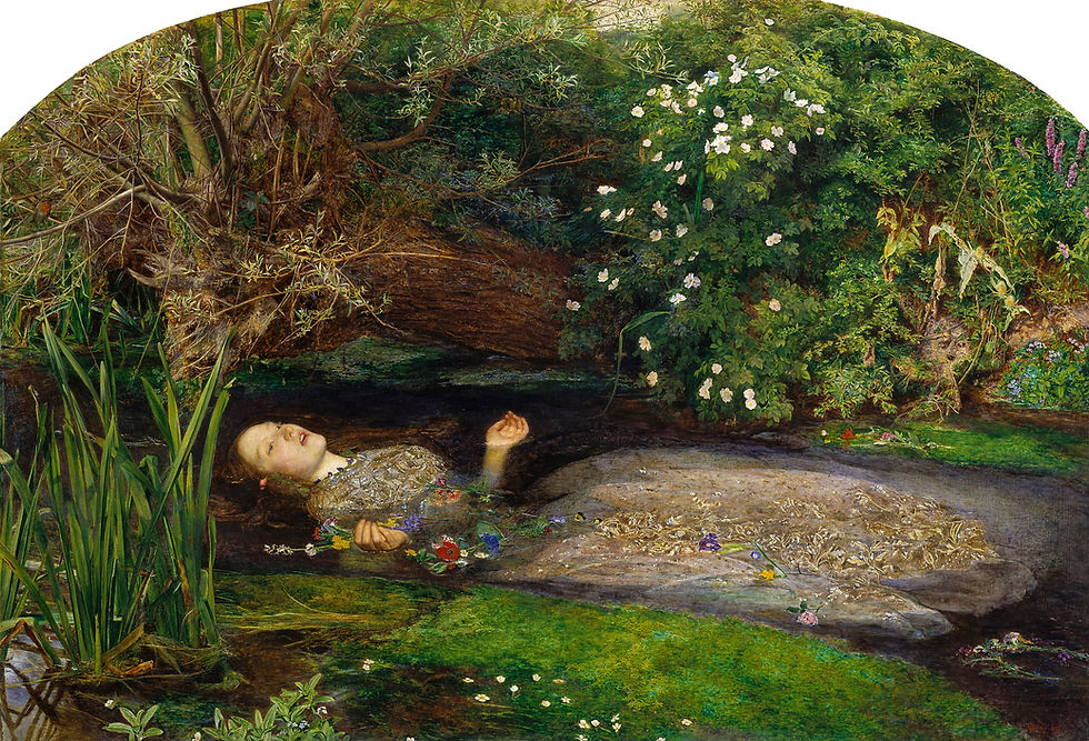 John Everett Millais, Ophelia (1851-1852), oil on canvas