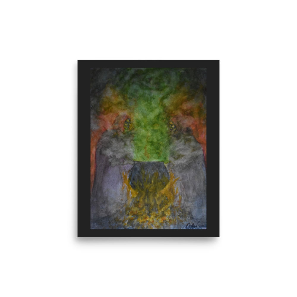 "II Witches", Original Art Print