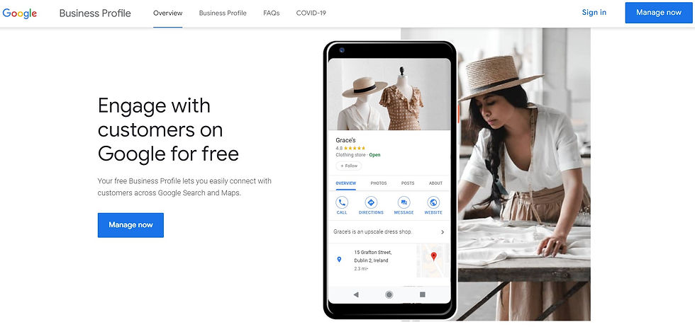 Creating your Google My Business Manager Account in Ireland